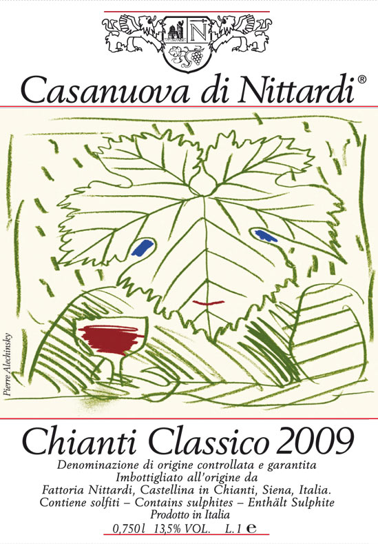 Pierre Alechinsky Label 2009