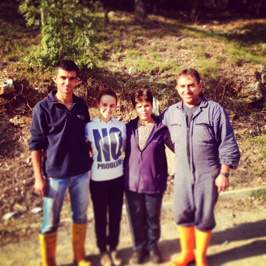Our Cellar Team the Family Krasniqui at the end of the harvest