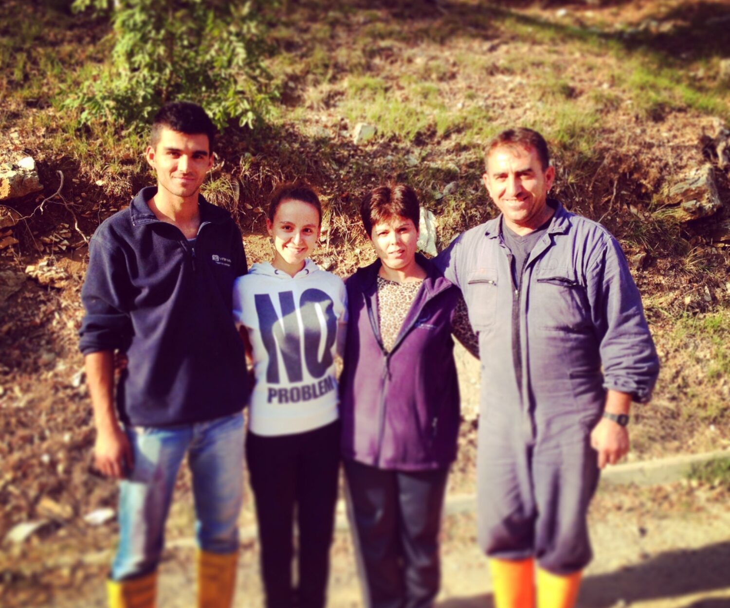 Our Cellar Team the Family Krasniqui at the end of the harvest